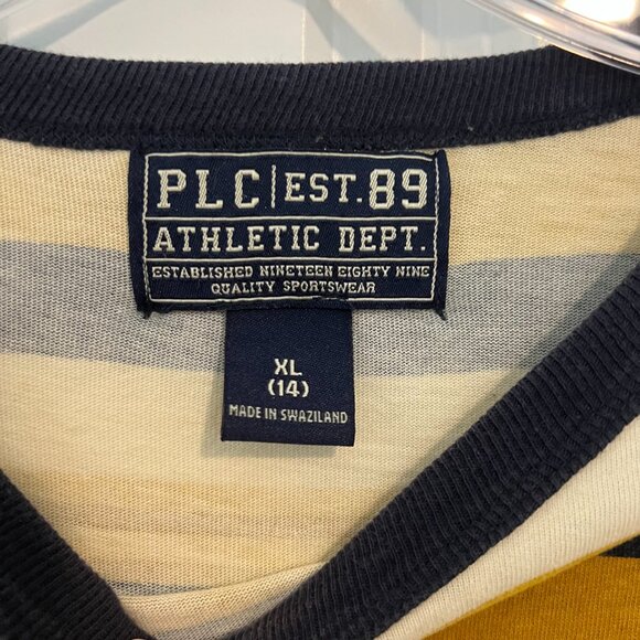 Vintage PLC Athletic Dept Striped Shirt Kids Size XL (14) - Picture 7 of 11